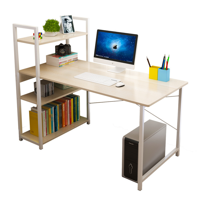 H-type Computer Desk, Writing Table with large storage space